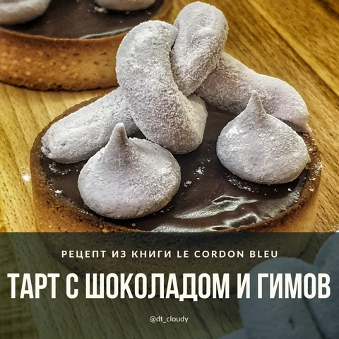 Тарт с шоколадом и гимов